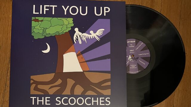 The Scooches Vinyl cover and record half out photo