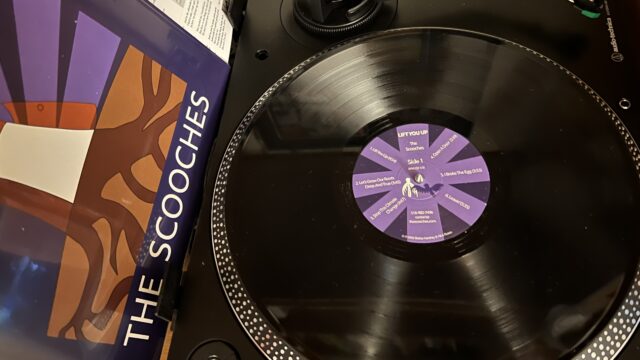 The Scooches Vinyl on Record Player side 1